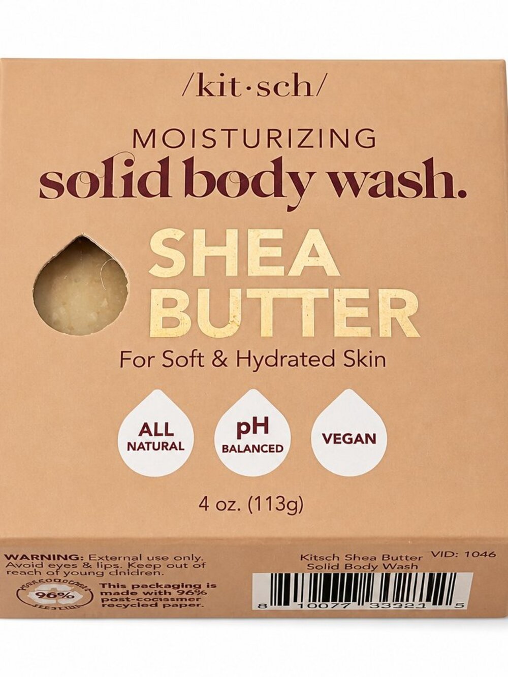 Solid Body Moisturizing Body Wash